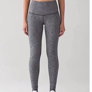 Lululemon high-rise heathered grey wonder under